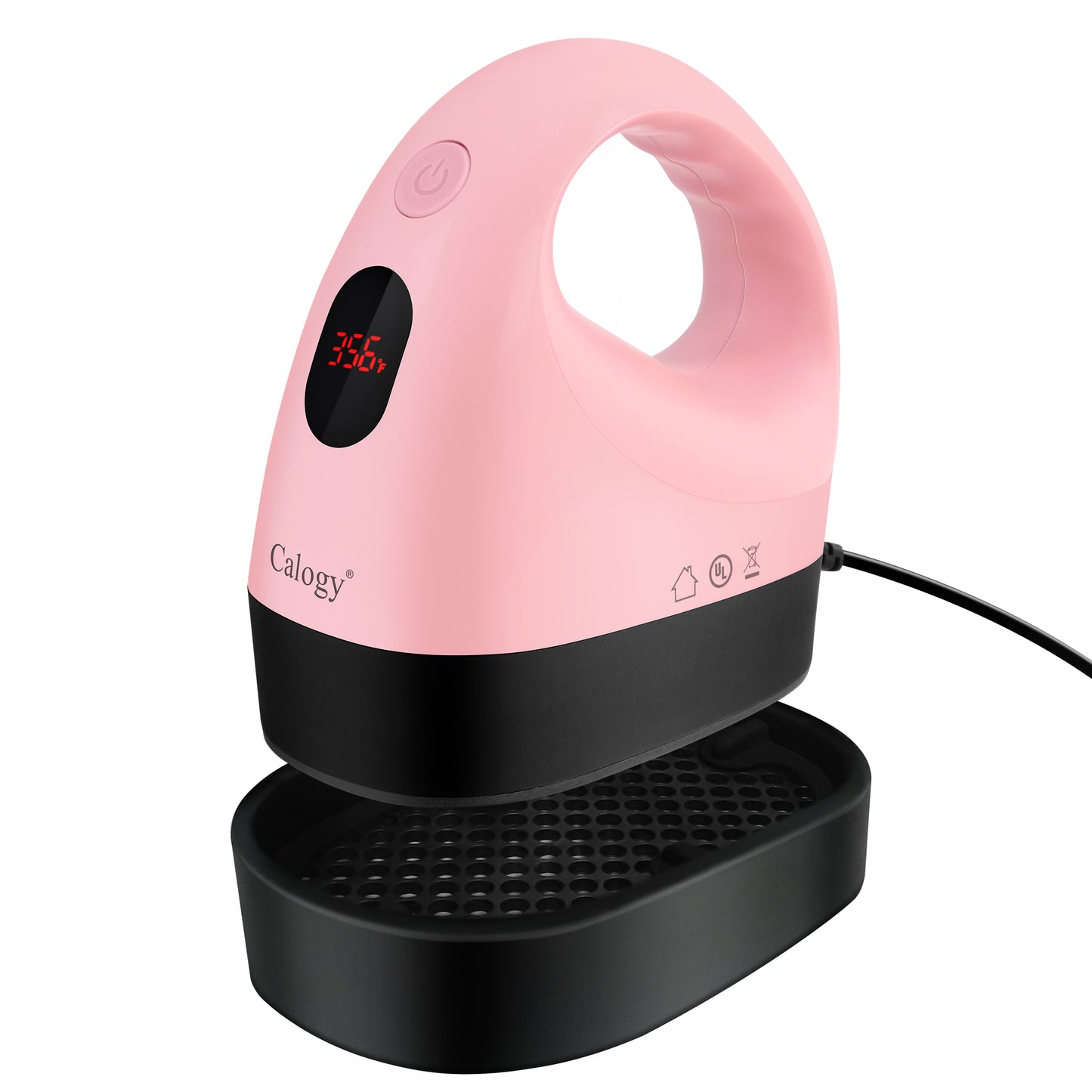 Calogy Mini Heat Press, Varmo-Transiga Maŝino, Konstanta Tempera Kontrolo, Izolita Sekureca Bazo, Konvenas por Metioj, Ĉemizo, Ĉapelo, Ĉapo, Kusenoj (Blanka Oranĝo)