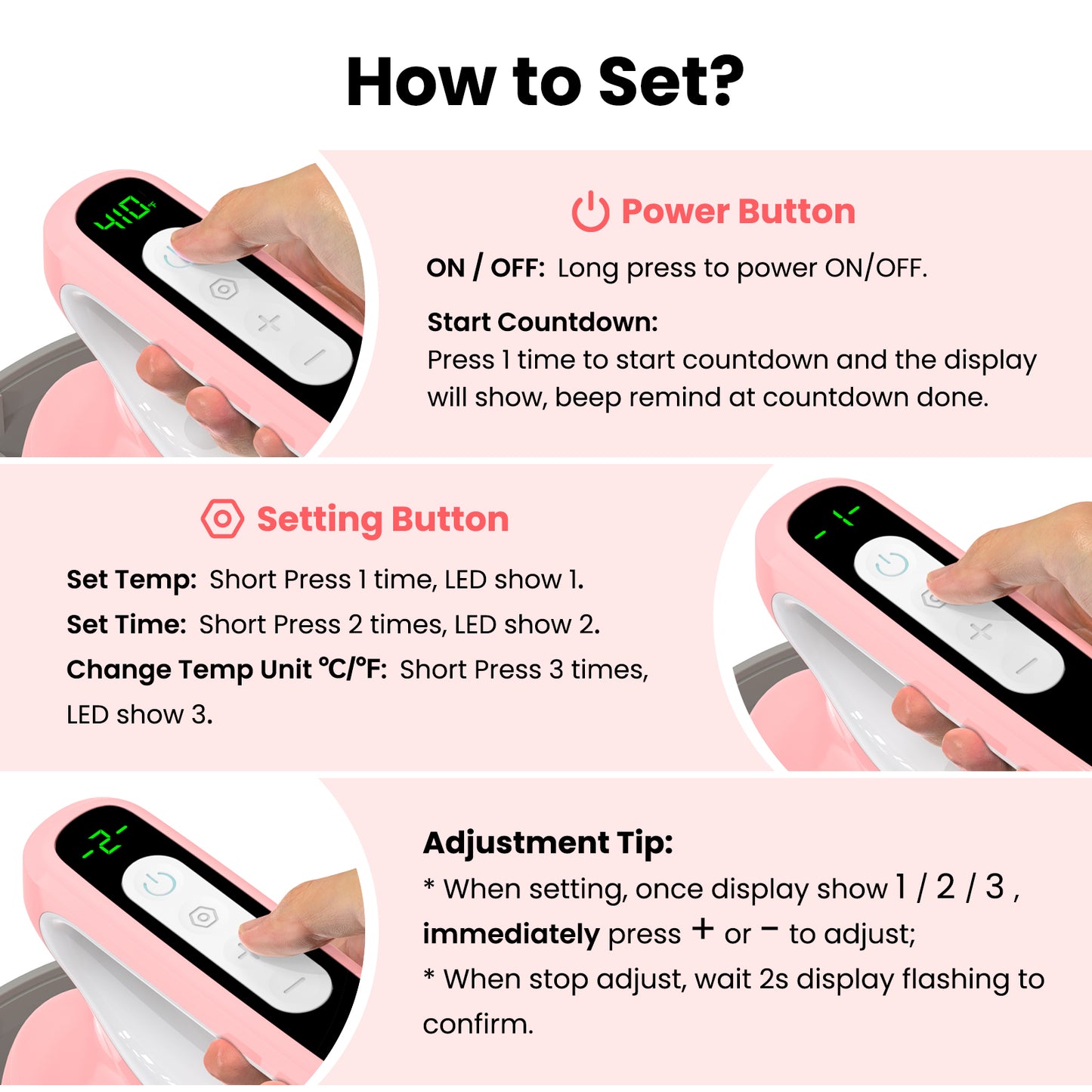 Calogy Hat Press Heat Machine for Caps, Mini Portable Hat Heat Press with Timer, Max 410℉,Precision Temp Control ±5℉, Fast & Evenly Heating 2.76*6.3in Curved Plate for 6 1/2-8 hat，21-26 Girth (Blue)