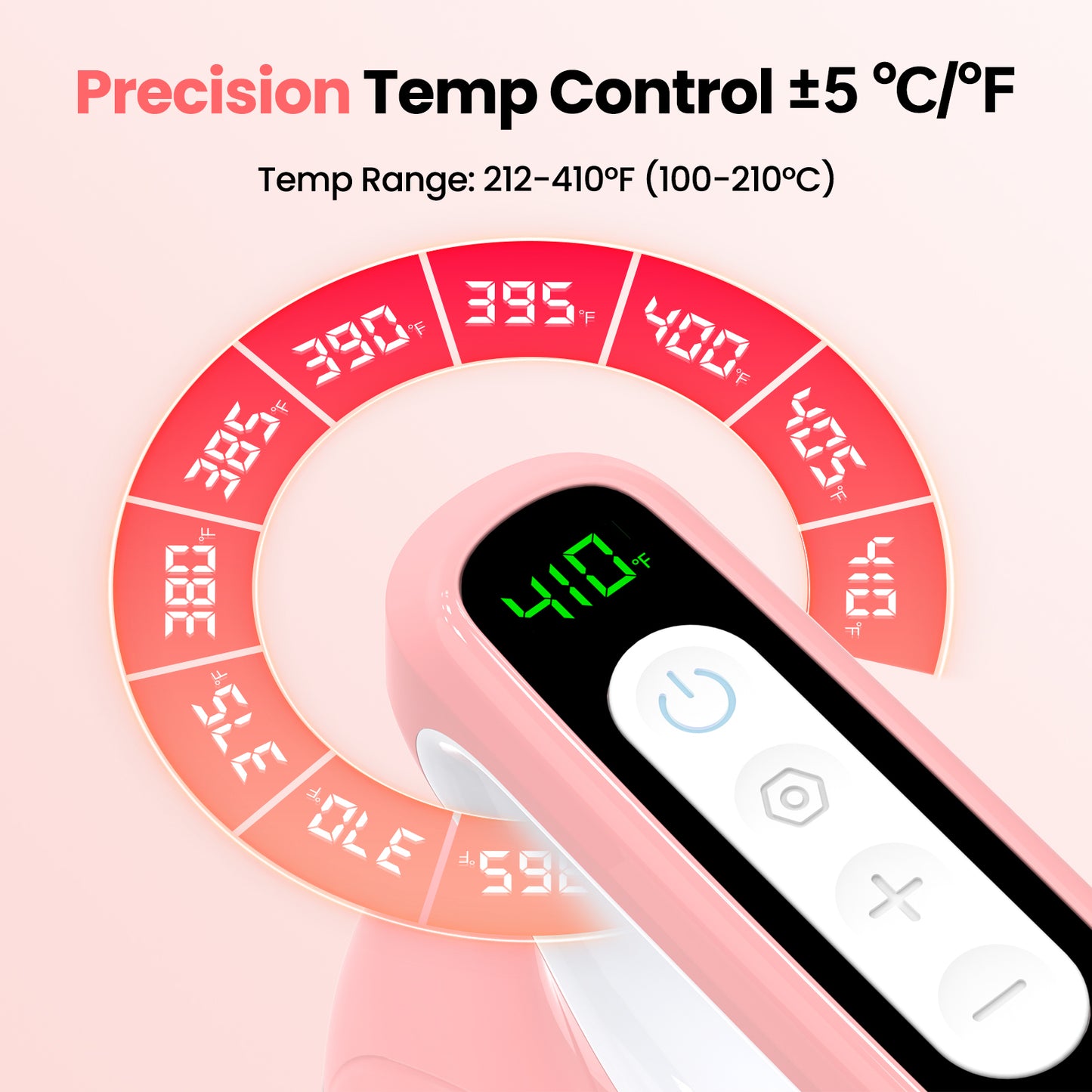 Calogy Hat Press Heat Machine for Caps, Mini Portable Hat Heat Press with Timer, Max 410℉,Precision Temp Control ±5℉, Fast & Evenly Heating 2.76*6.3in Curved Plate for 6 1/2-8 hat，21-26 Girth (Blue)