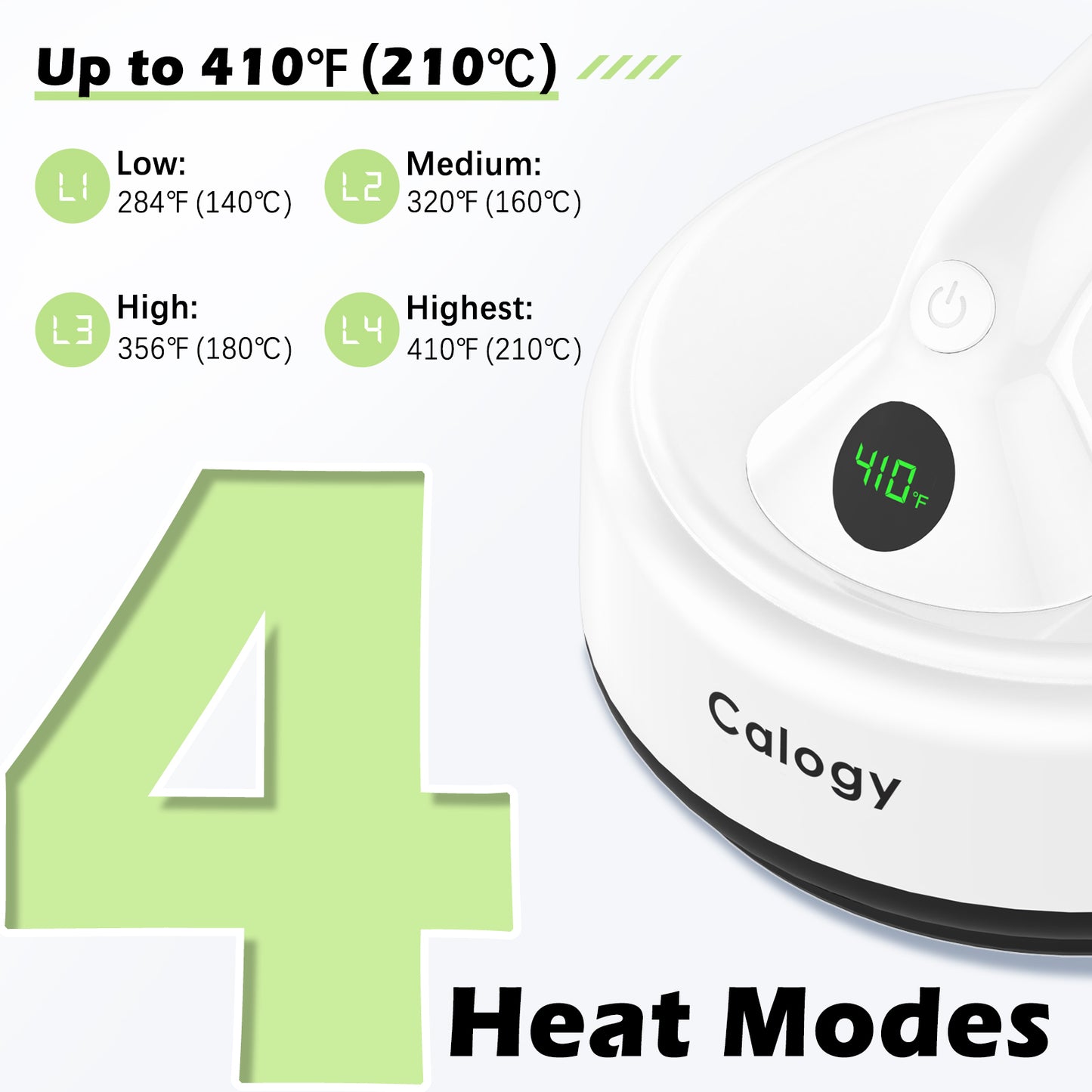 Calogy Mini Heat Press, Small Round Heat Press Machine 5" Diameter, Portable Iron 4 Levels Temp Max 410℉ for Heating Transfer Sublimation Crafts, DIY Coaster, Bag, Pillow, Ceramic (Baby Pink)